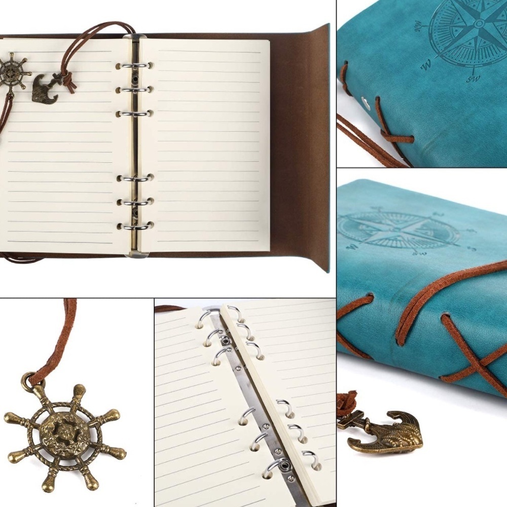 🗝 Leather Password Book Journal Travel Diary 📔 - Picture 10 of 16